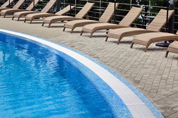 Poolside Hardscaping in Chandler